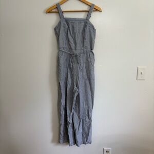 Striped Blue and White Jumpsuit